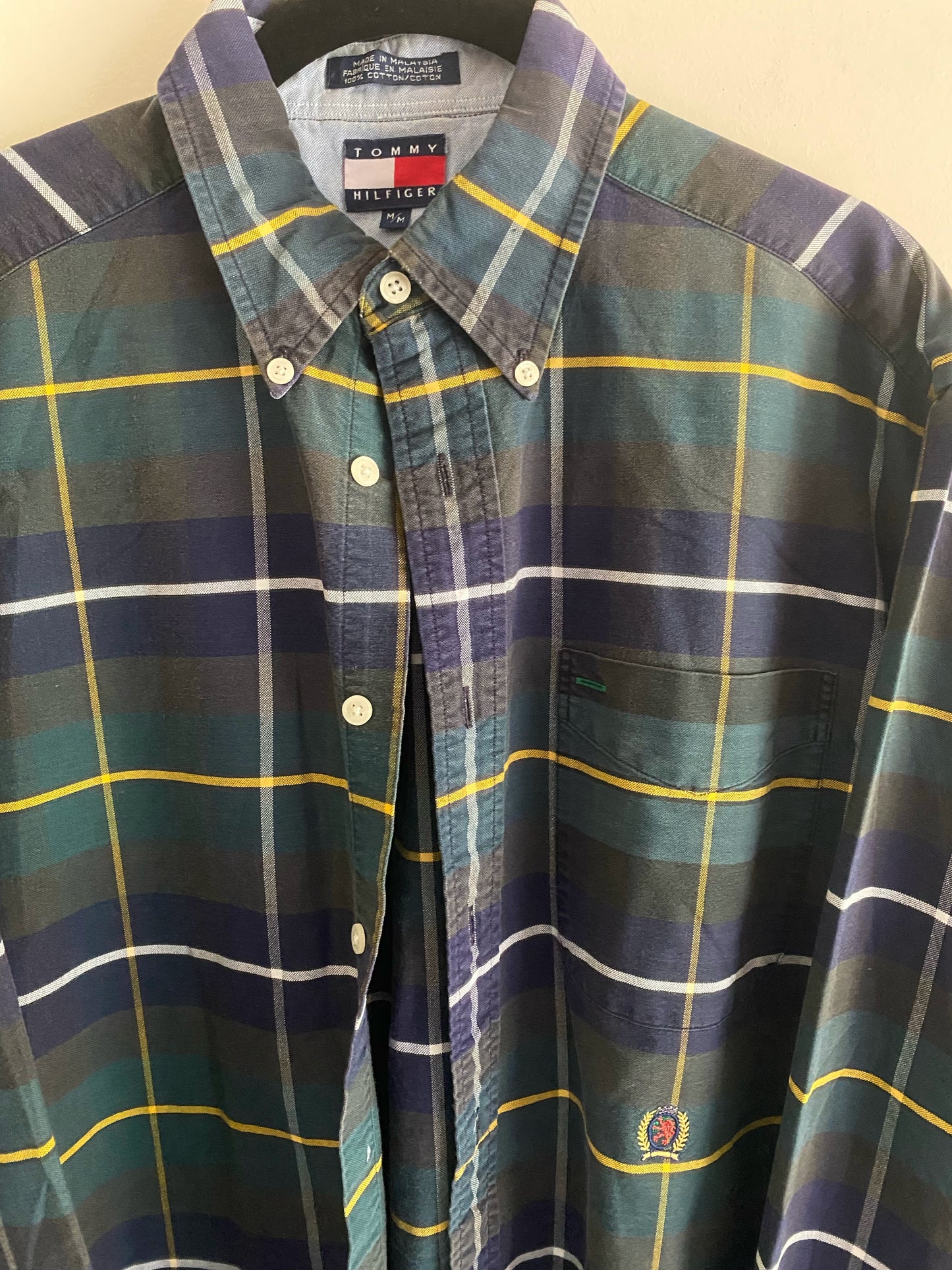 Vintage Tommy Hilfiger Green/Blue Flannel