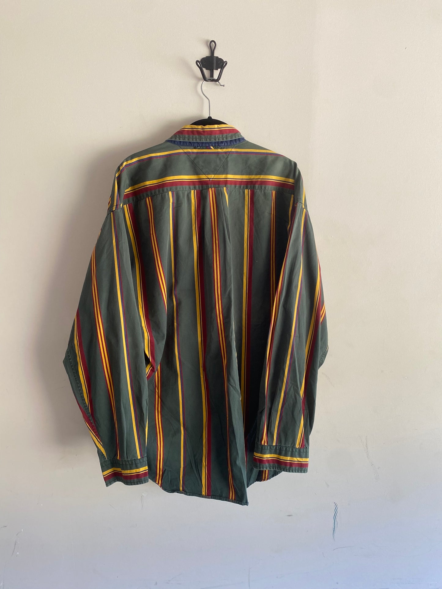 Vintage Tommy Hilfiger Green/Yellow Long Sleeve