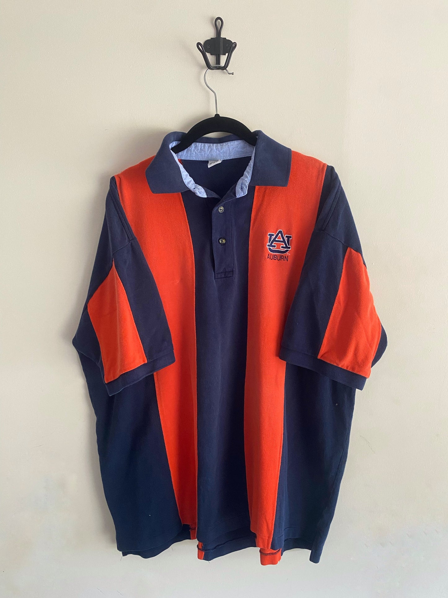 Vintage Auburn Tiger Strip Collar Shirt