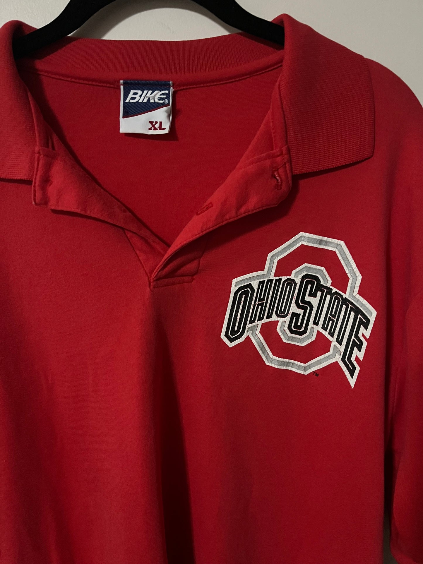 Vintage Bike Ohio State Buckeyes Collar Shirt