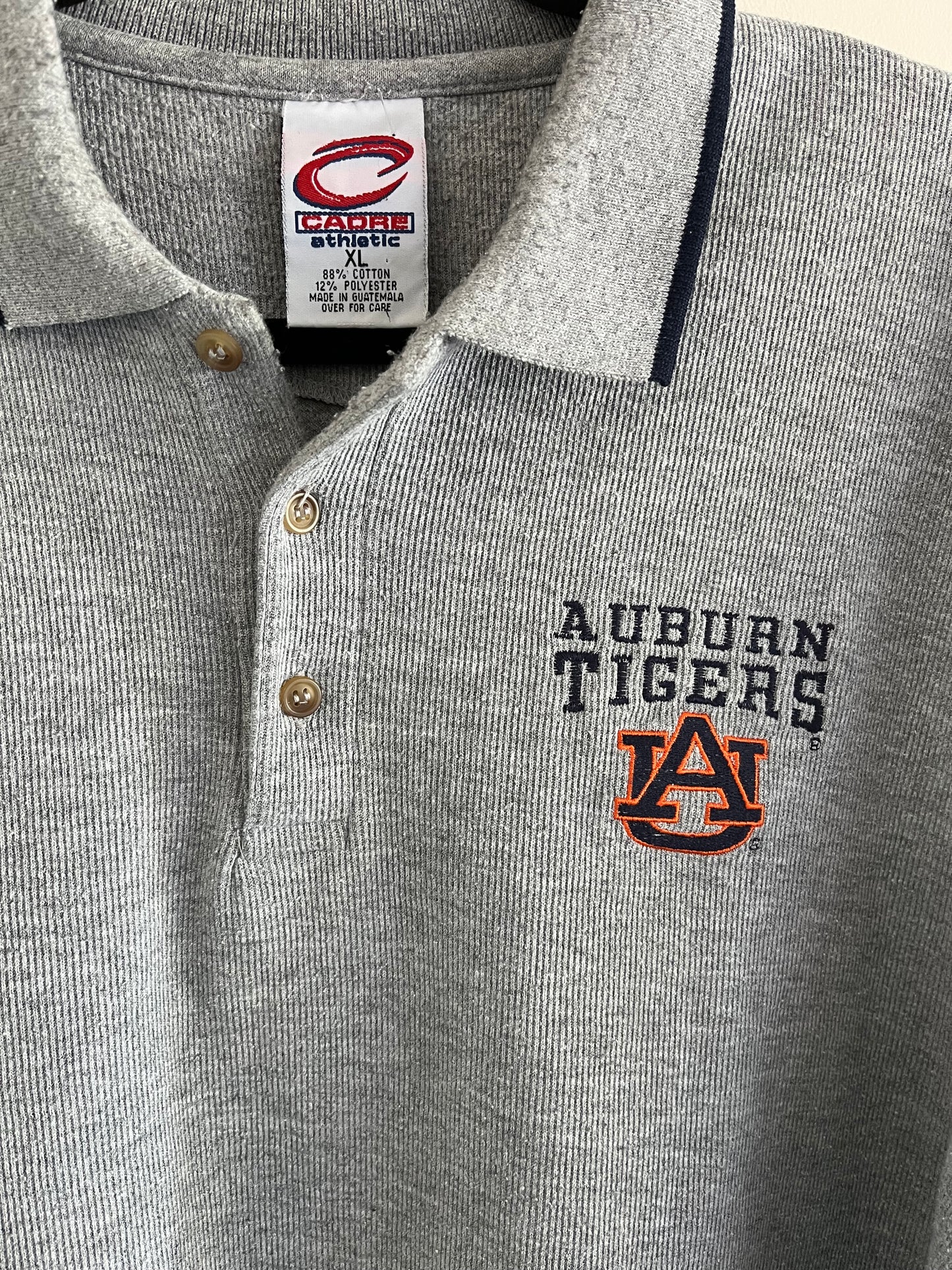 Vintage Auburn University Tigers Collar Long Sleeve