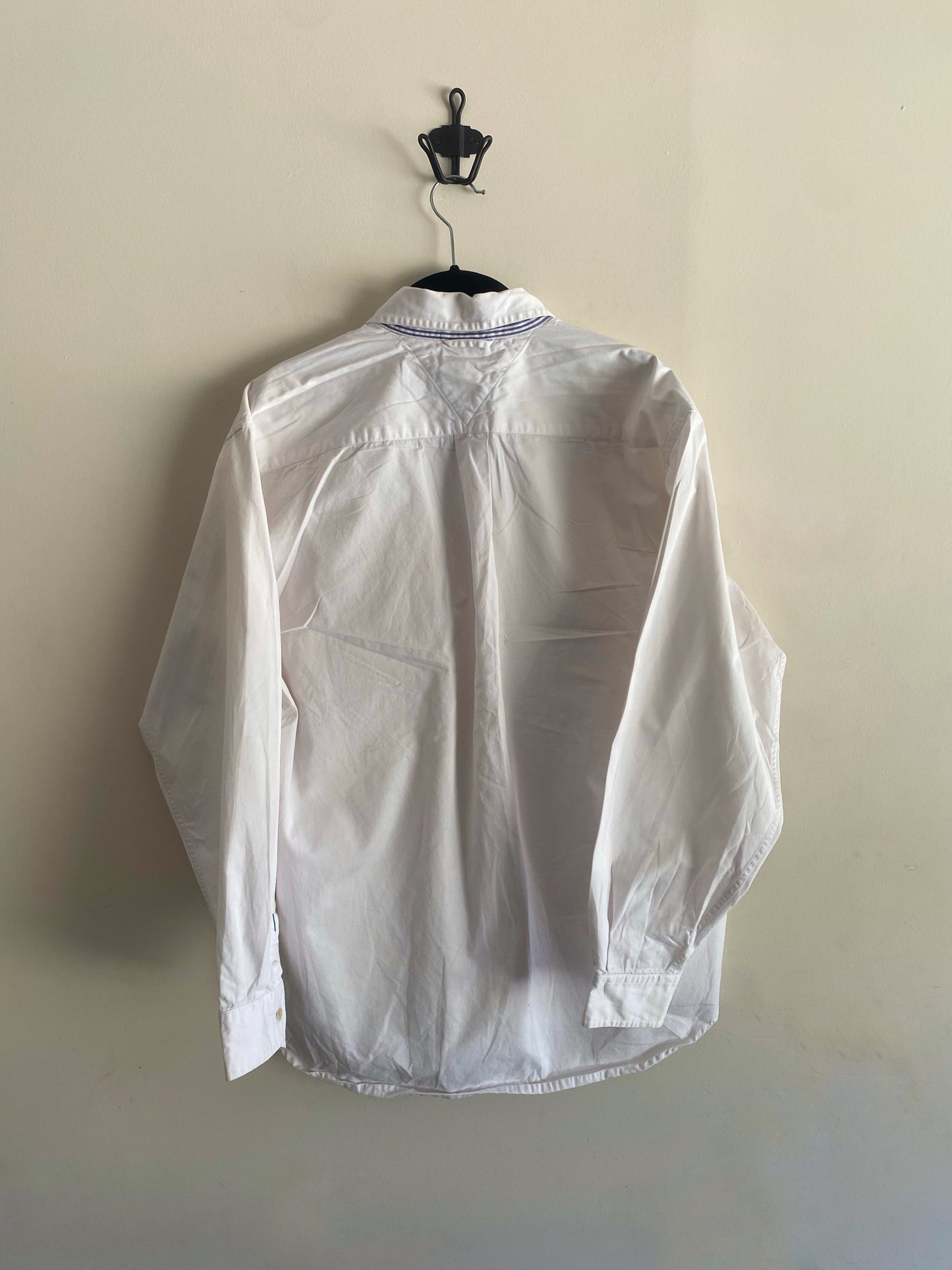 Vintage Tommy Hilfiger White Long Sleeve Button Up