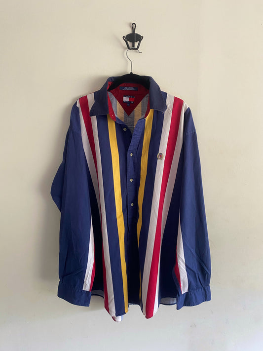 Vintage Tommy Hilfiger Blue/Yellow Long Sleeve