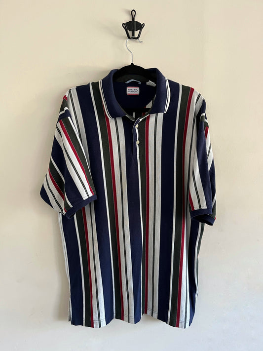 Vintage Bugle Boy Strip Collar Shirt