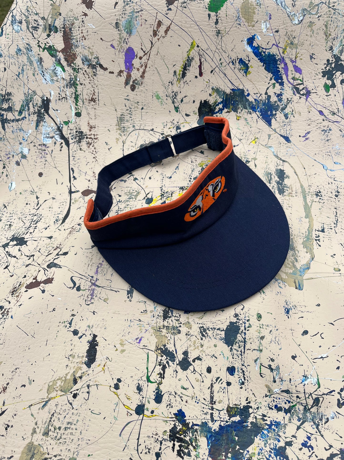 Vintage Auburn University Tiger Eyes Visor