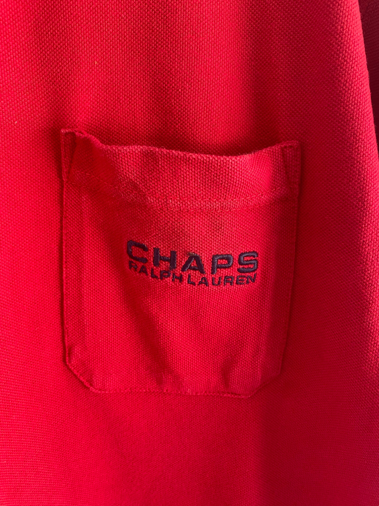 Vintage Chaps Ralph Lauren Red Pocket Shirt