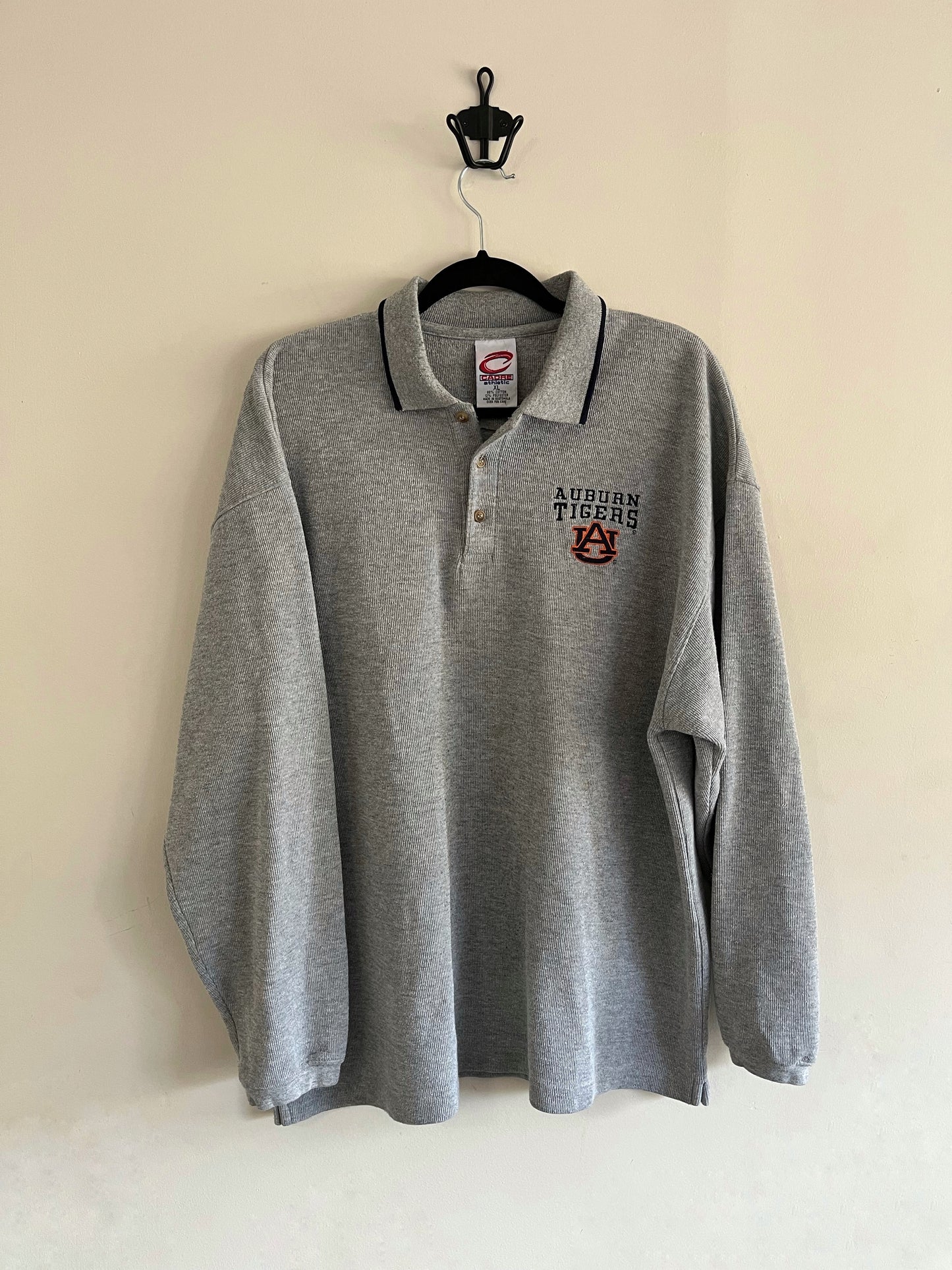 Vintage Auburn University Tigers Collar Long Sleeve