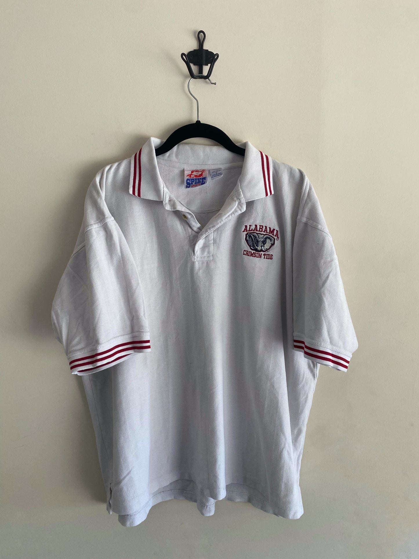 Vintage White Alabama Crimson Tide Collar Shirt