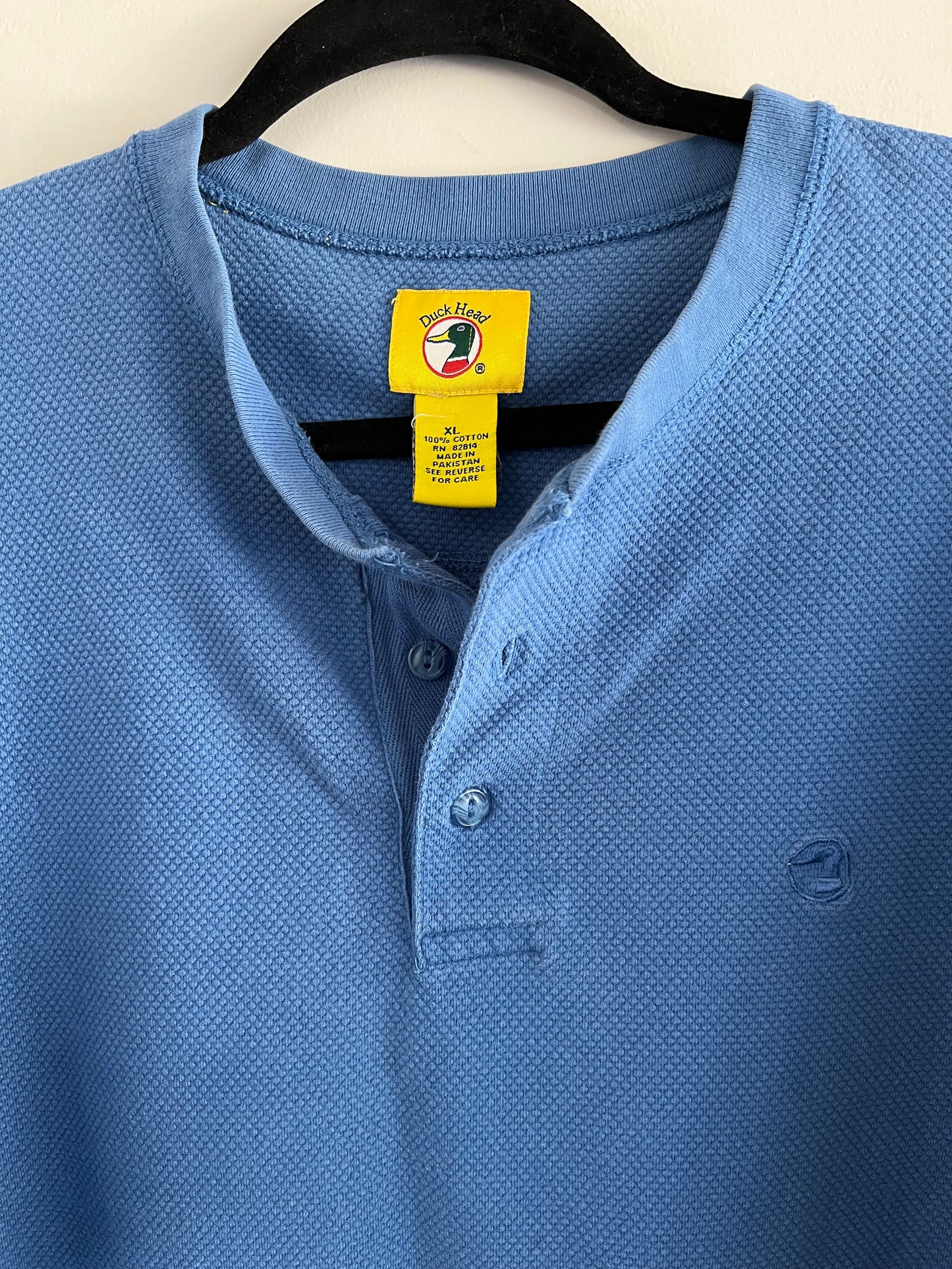 Vintage Duck Head Carolina Blue 1/4 Button Shirt