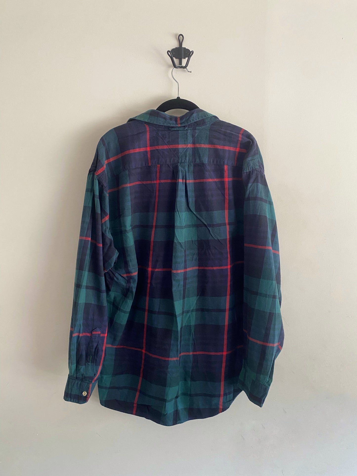 Vintage Tommy Hilfiger Navy Blue/Green Flannel