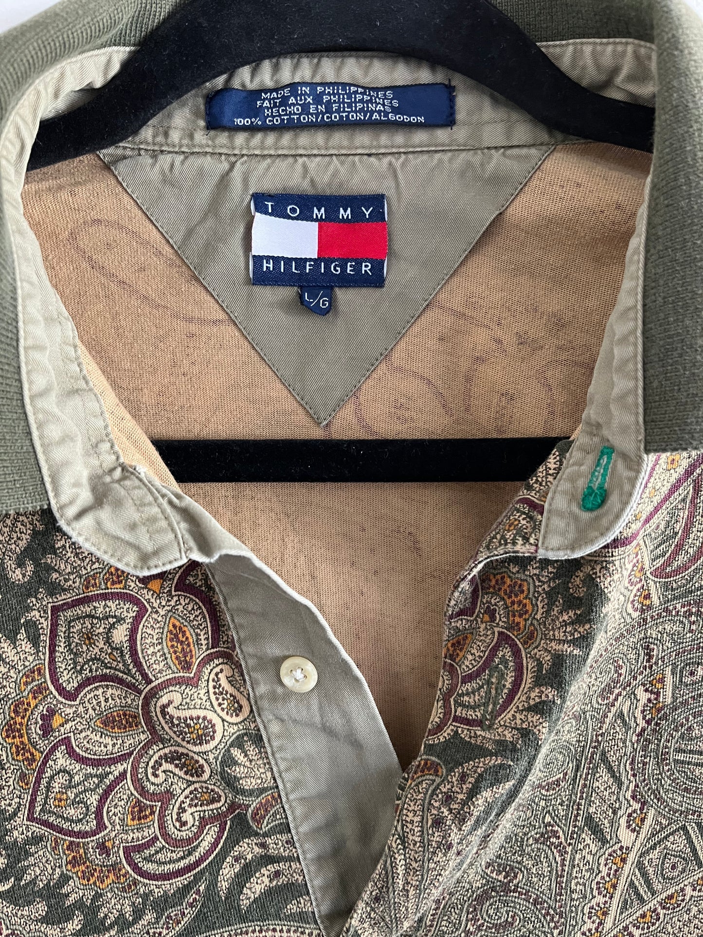 Vintage Tommy Hilfiger Paisley Collar Shirt