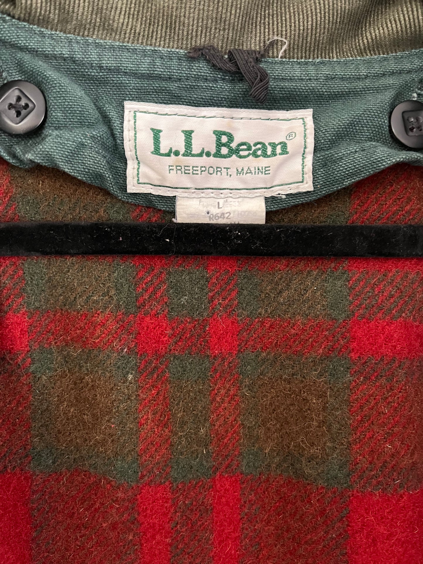 Vintage L.L. Bean Green Field Coat