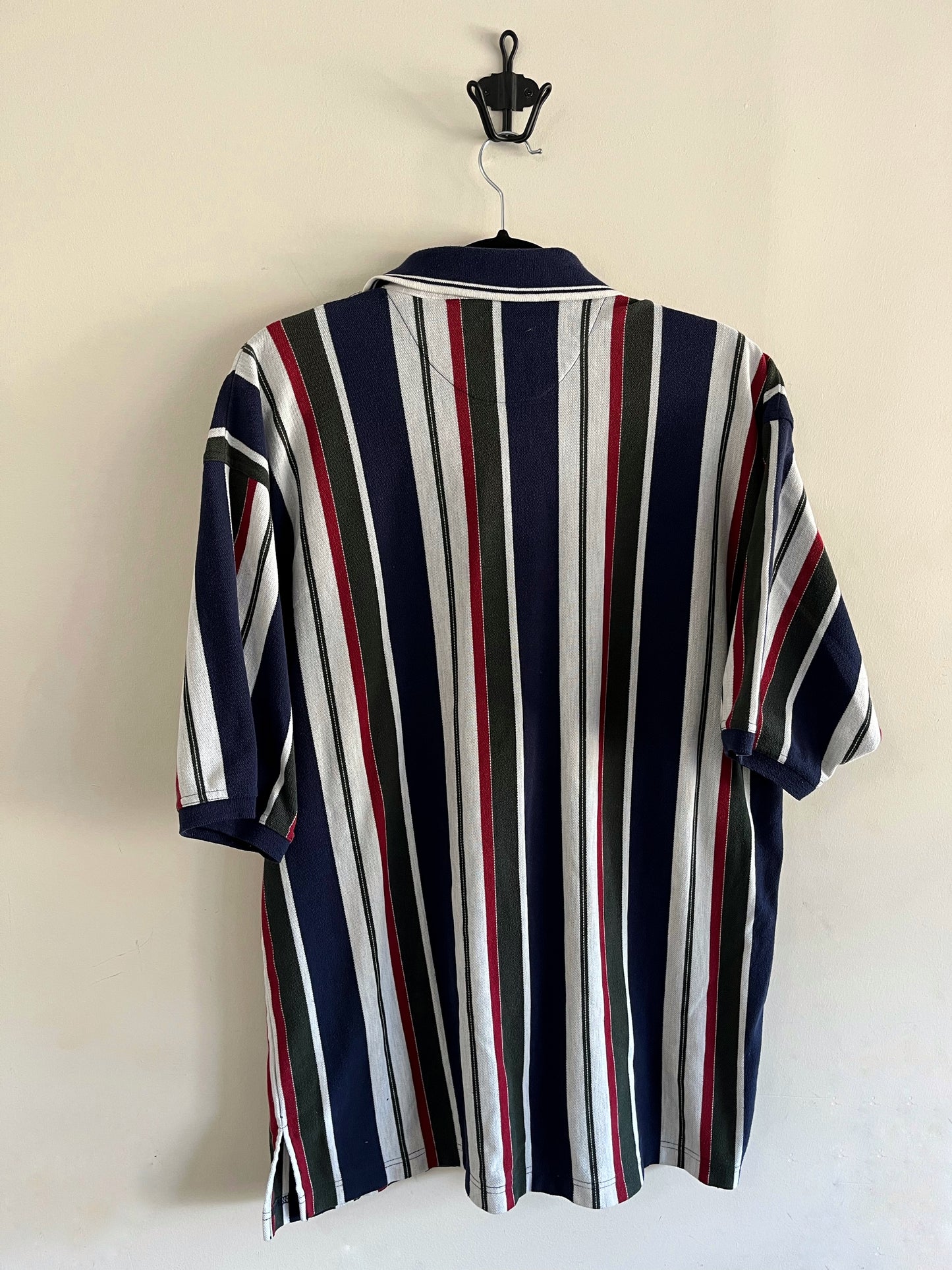 Vintage Bugle Boy Strip Collar Shirt