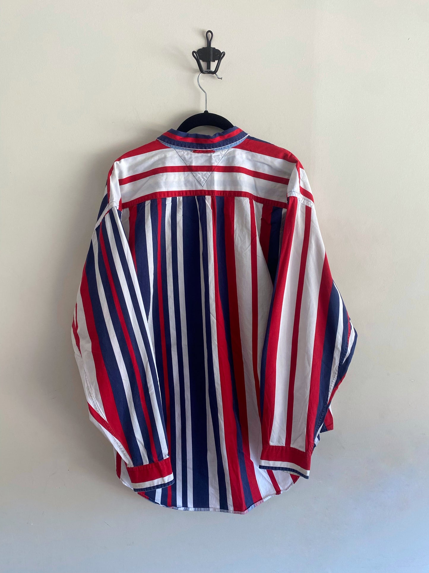 Vintage Tommy Hilfiger Multi Color Strip Long Sleeve