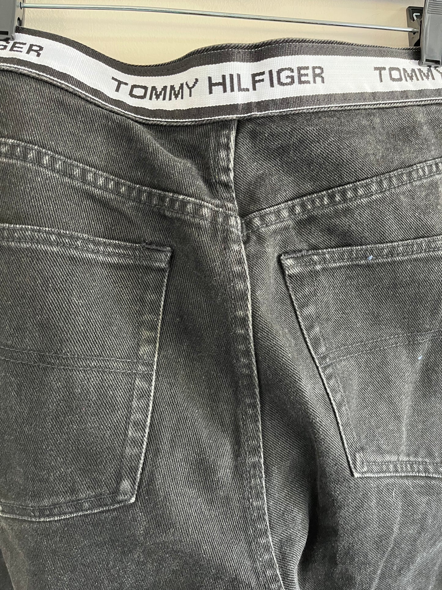 Vintage Tommy Jeans Black Tommy Hilfiger Waistband Pants