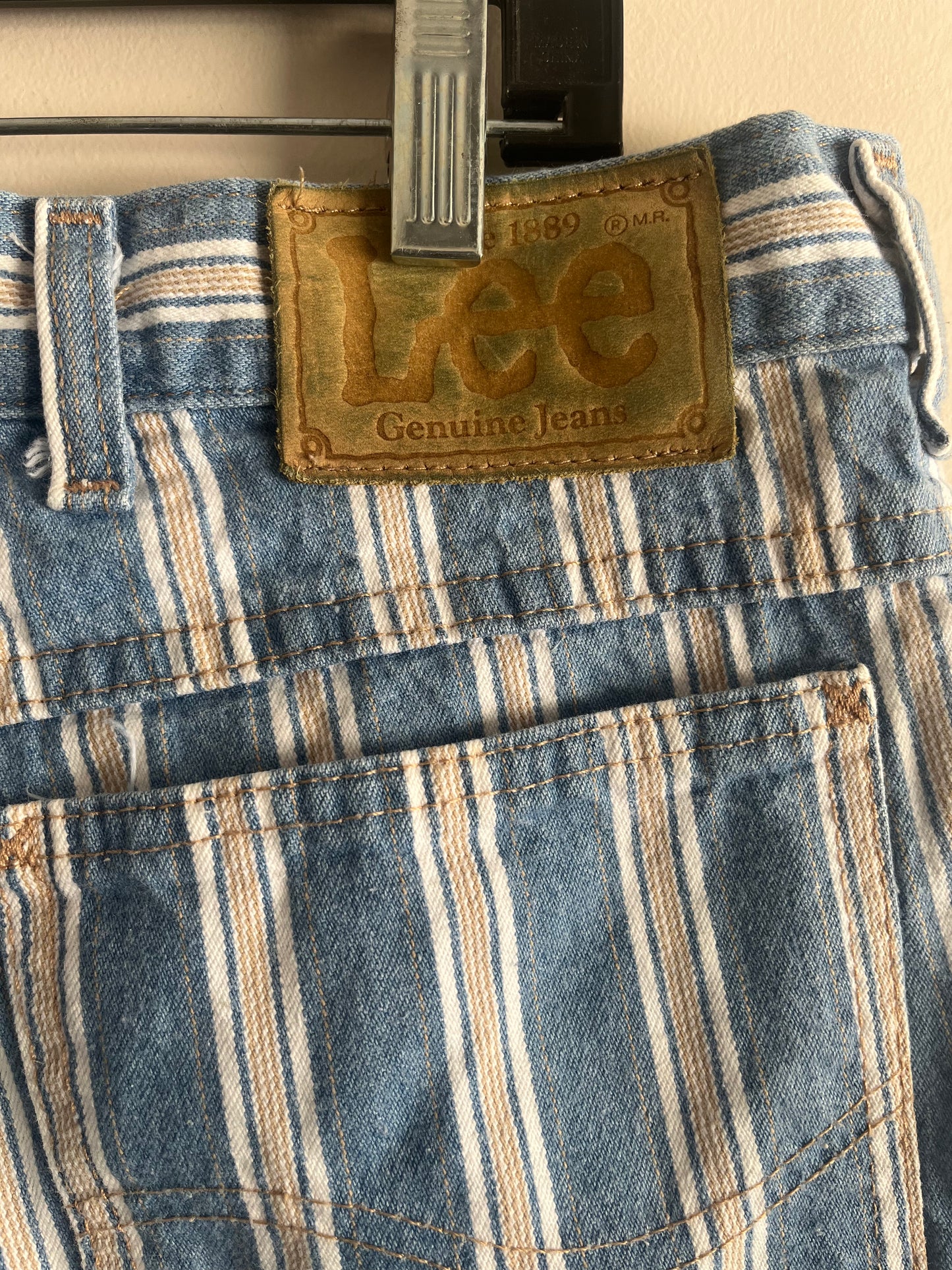 Vintage Lee Stripped Denim Shorts