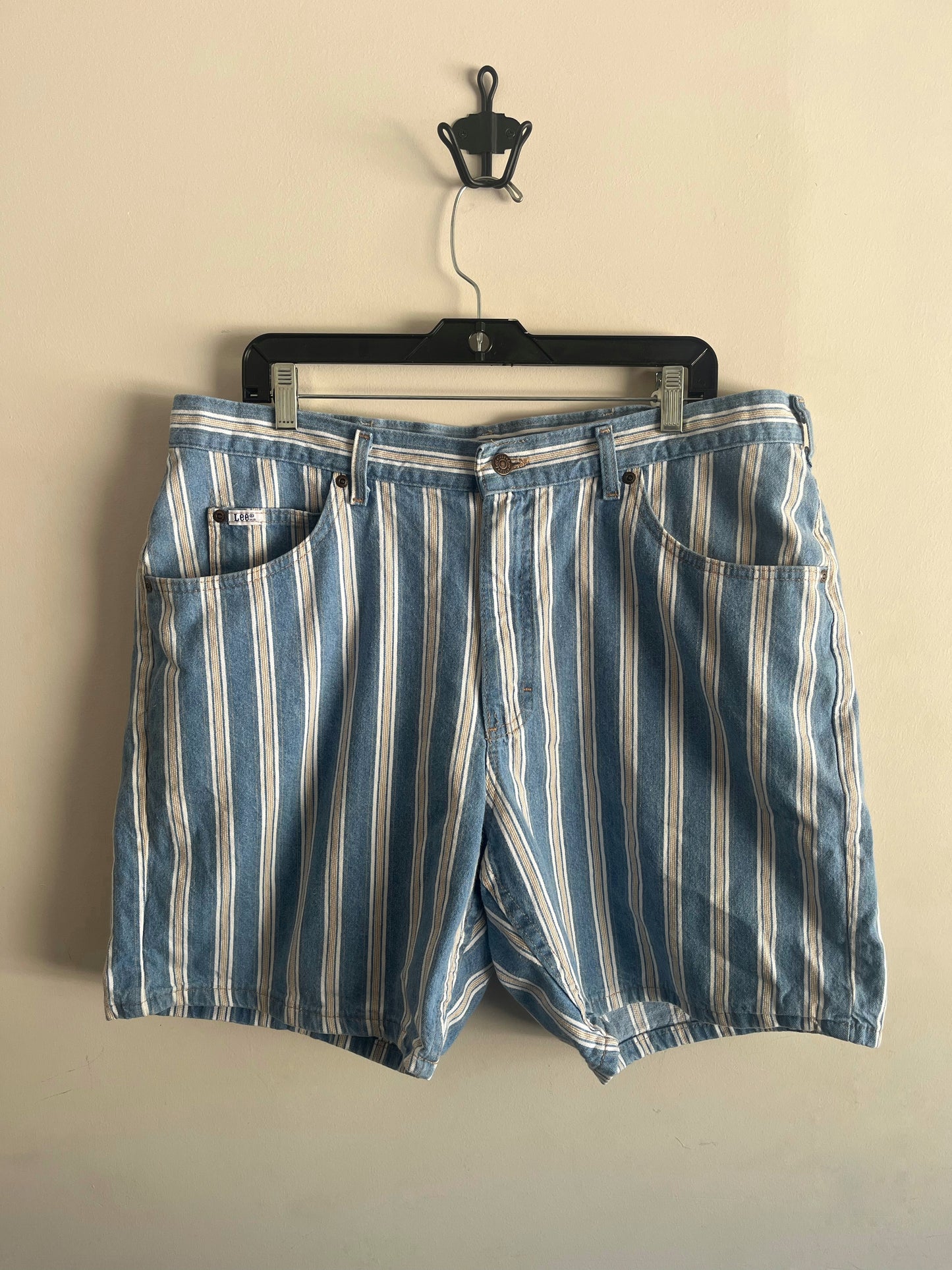 Vintage Lee Stripped Denim Shorts