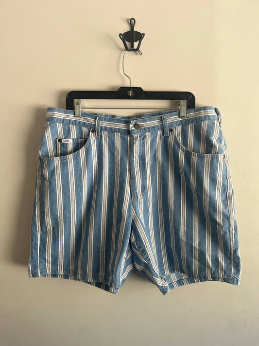 Vintage Lee Stripped Denim Shorts