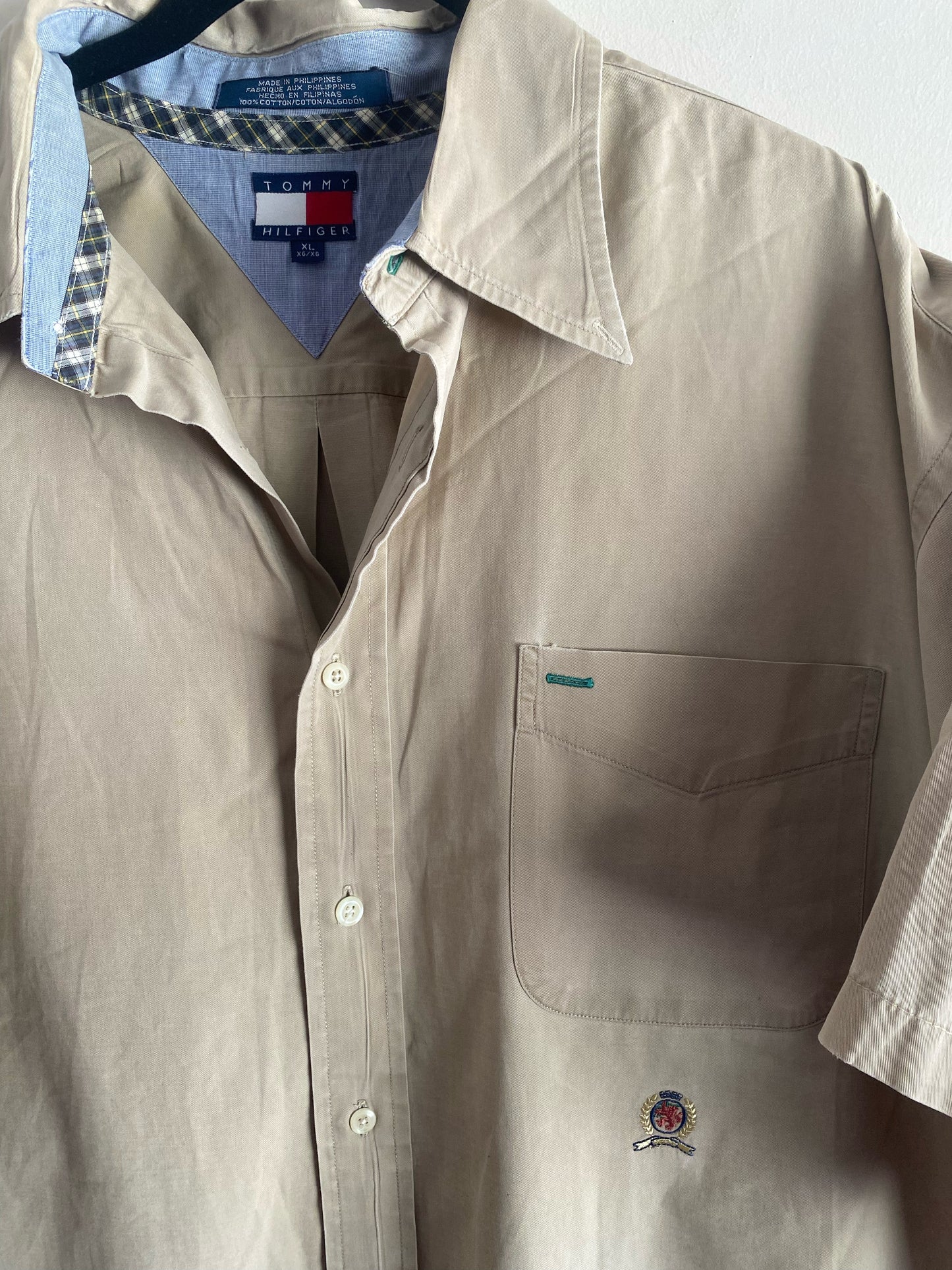 Vintage Tommy Hilfiger Khaki Button Up