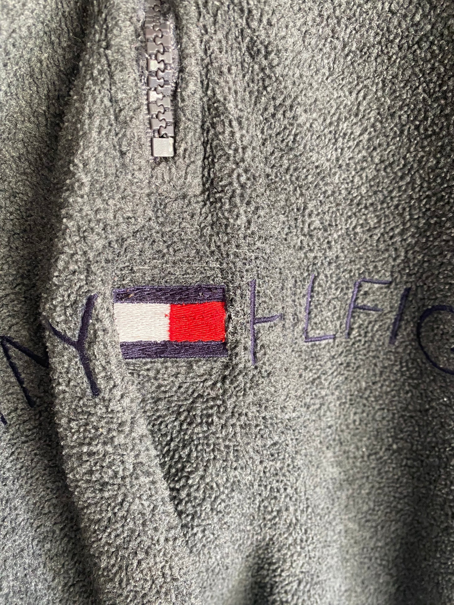 Vintage Tommy Hilfiger Dark Grey Fleece