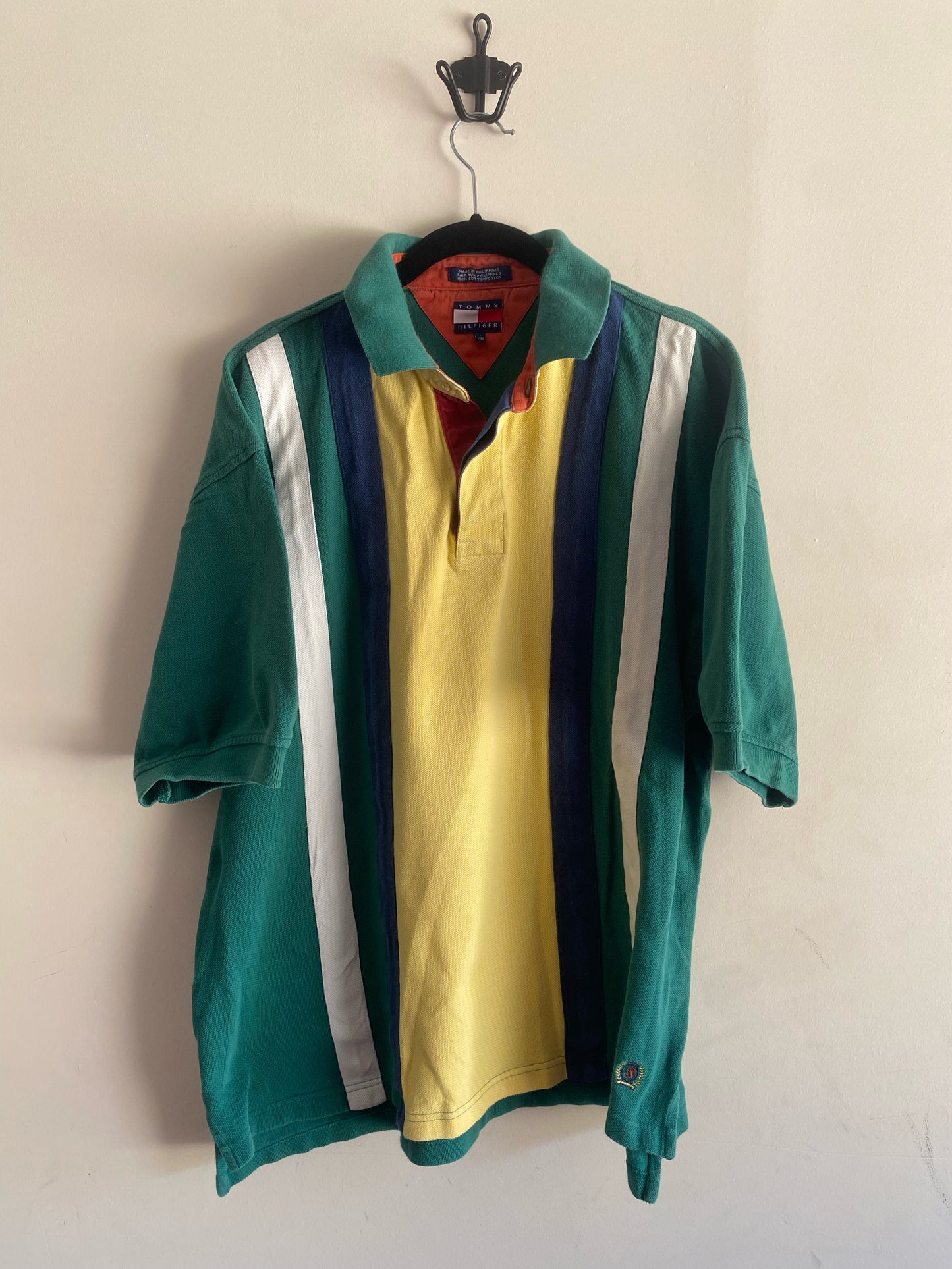 Vintage Tommy Hilfiger Jungle Green Collar Shirt