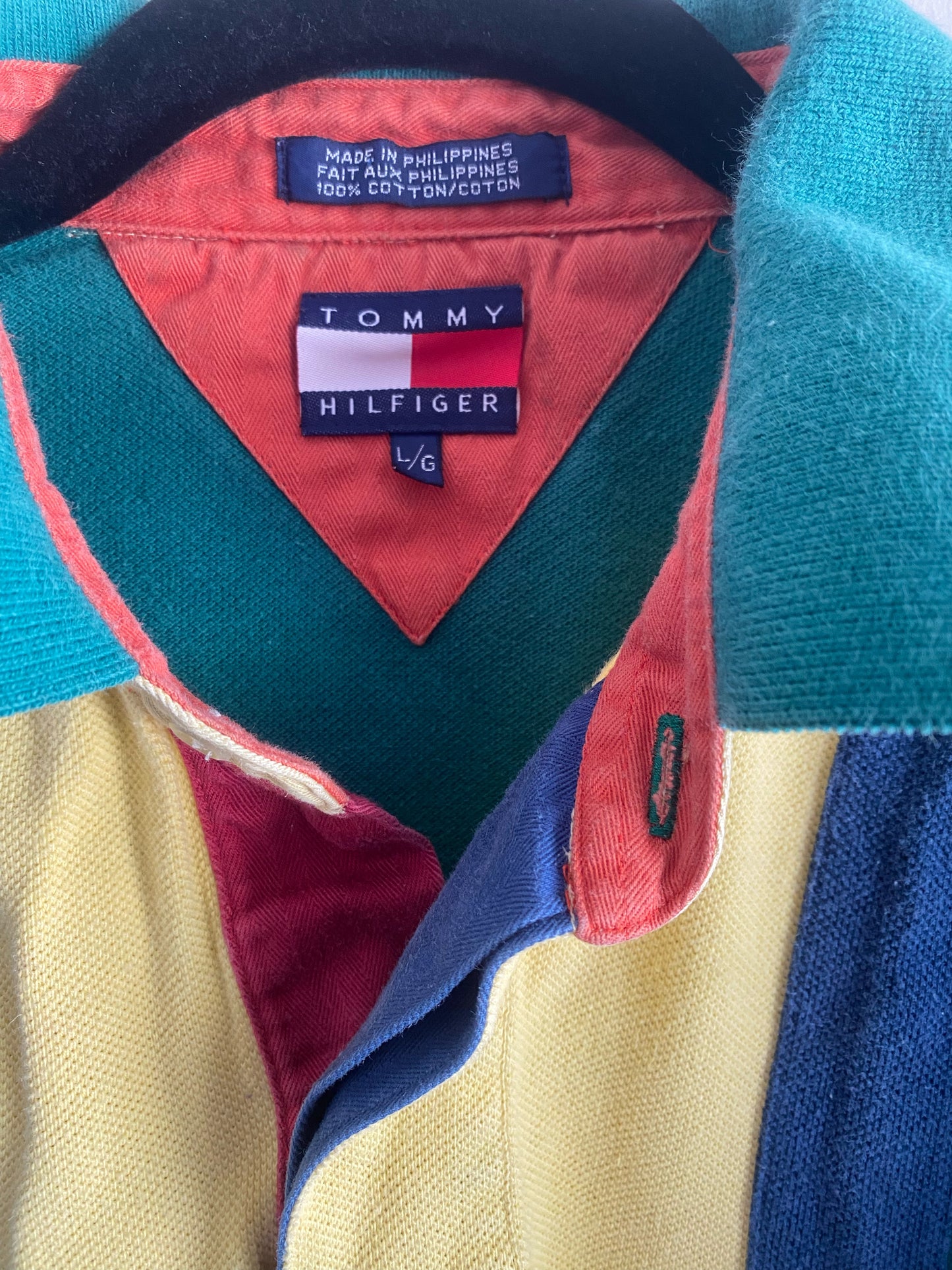 Vintage Tommy Hilfiger Jungle Green Collar Shirt