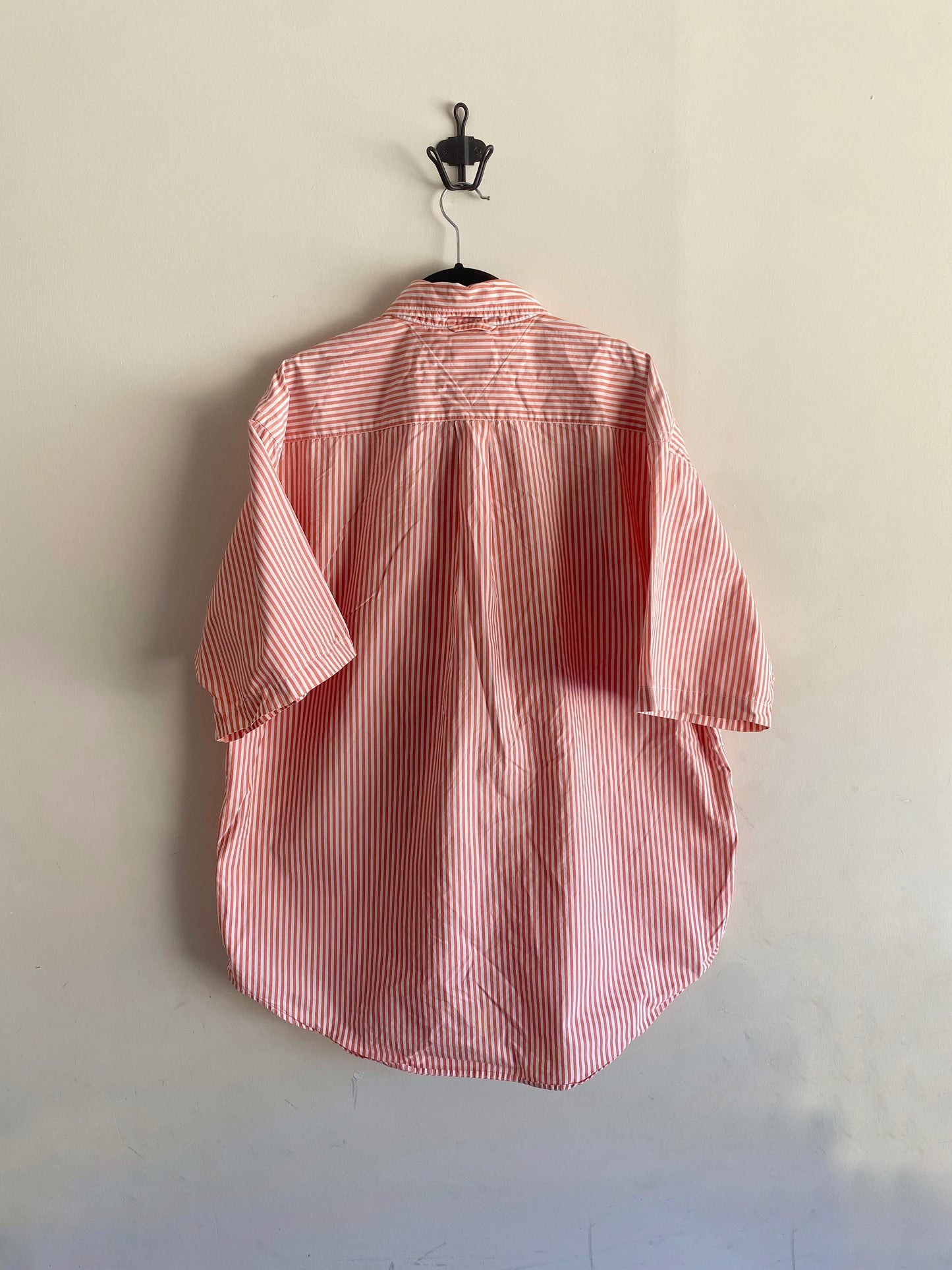 Vintage Tommy Hilfiger Peach Strip Button Down Collar Shirt