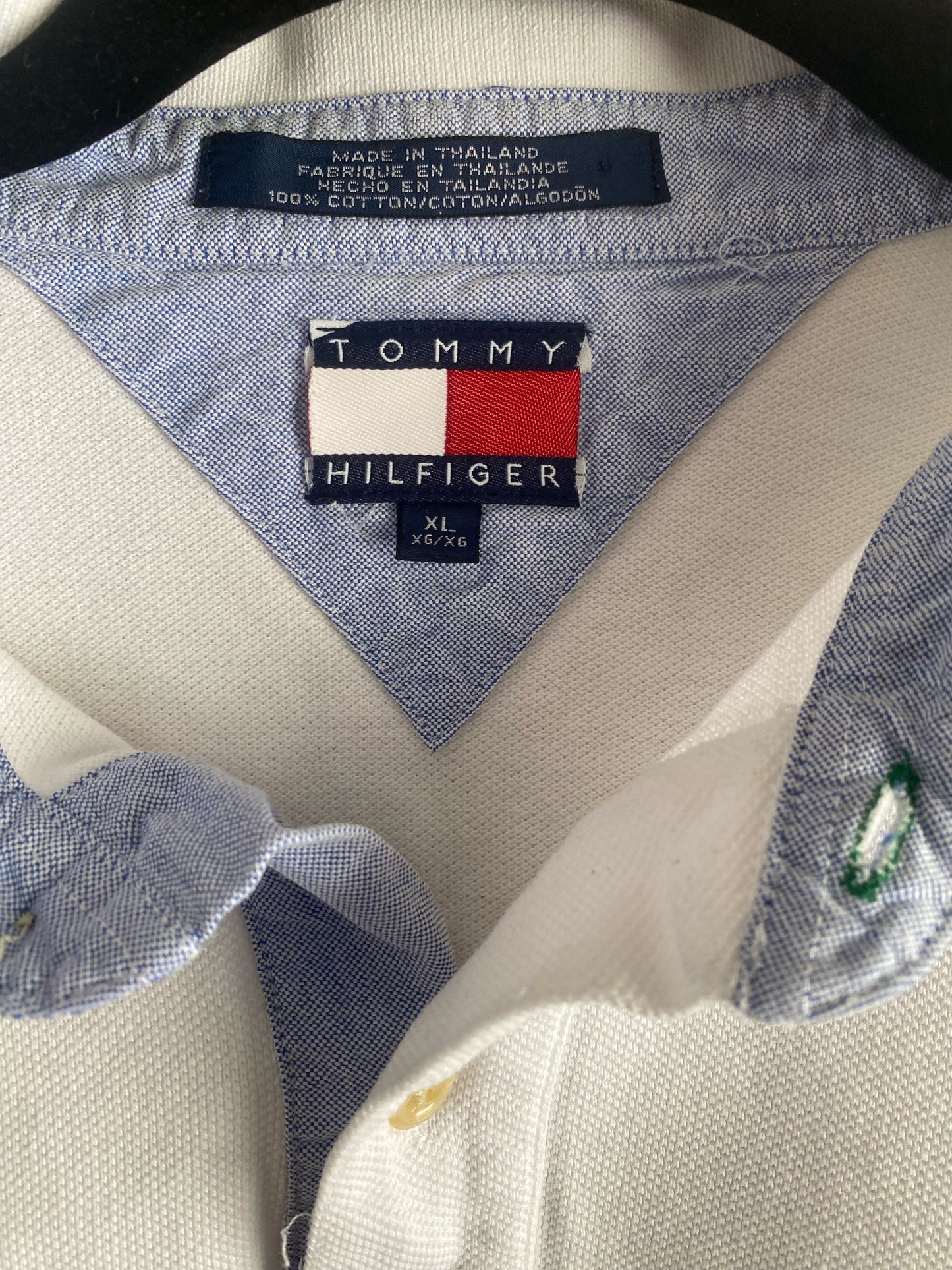 Vintage Tommy Hilfiger White Collar Shirt