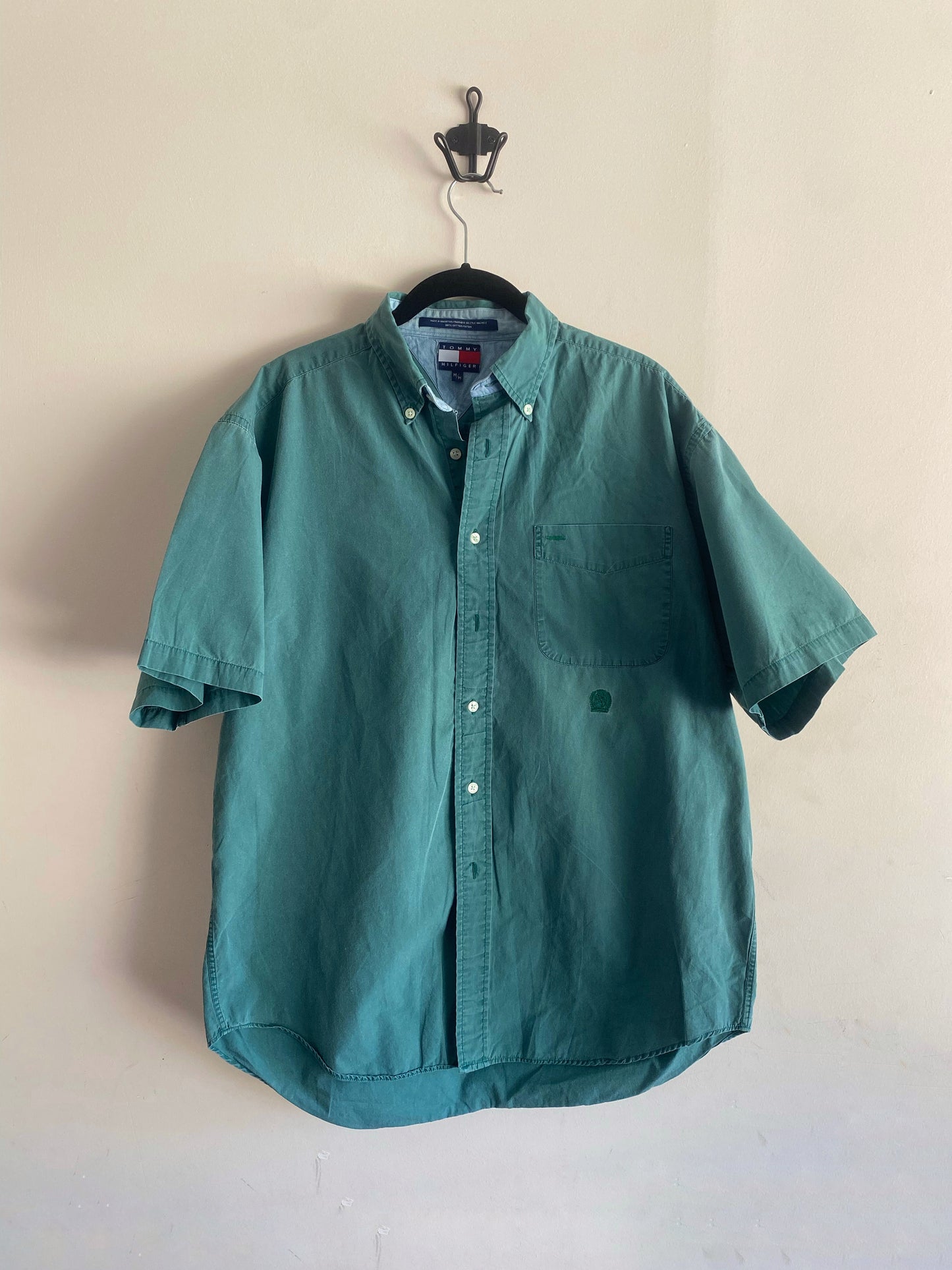 Vintage Tommy Hilfiger Mint Green Button Up