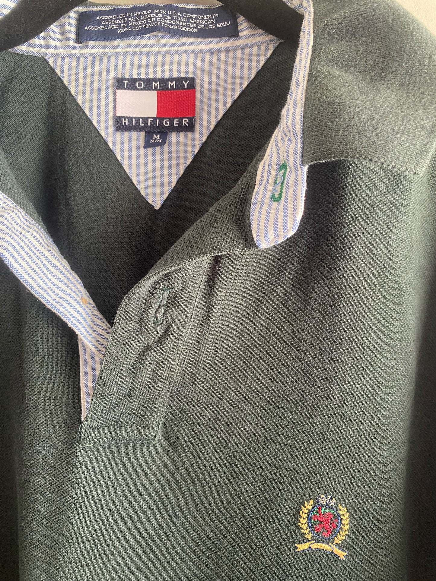 Vintage Tommy Hilfiger Forest Green Collar Shirt