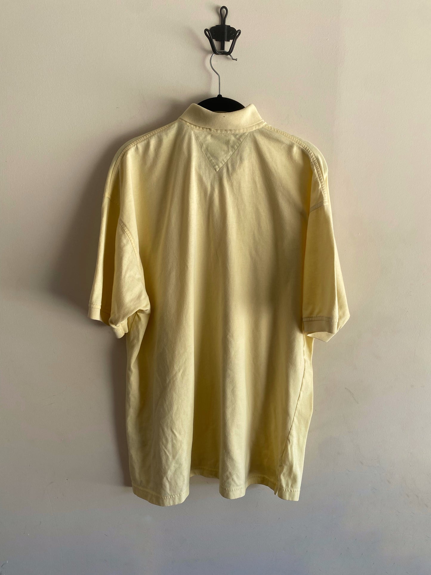 Vintage Tommy Hilfiger Yellow Big Logo Collar Shirt